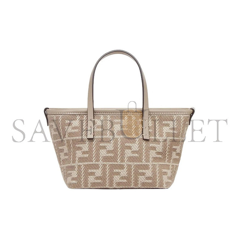 F**di roll mini fabric gray 8bs096aupxf1snp (15.5*13*11cm)